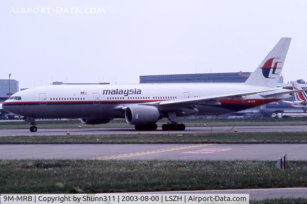 9M-MRB, 1997 Boeing 777-2H6/ER C/N 28409, Rolling for departure...