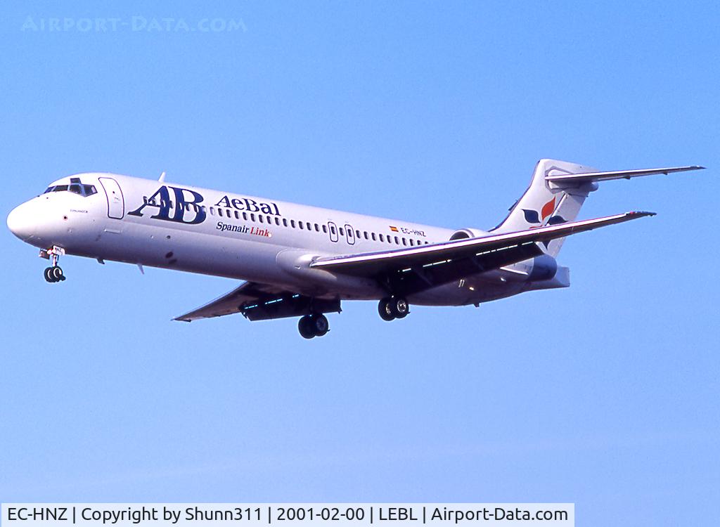 EC-HNZ, 2000 Boeing 717-2CM C/N 55060, Landing rwy 07