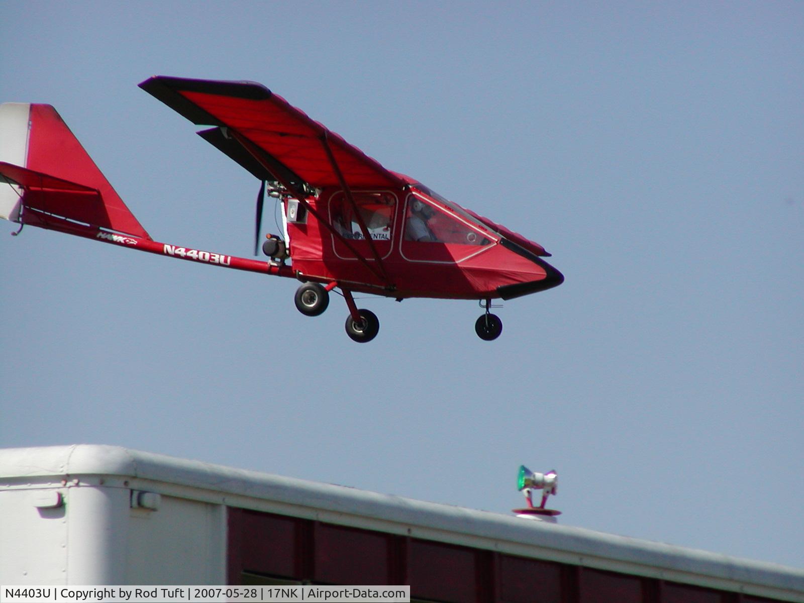 N4403U, 1999 CGS Aviation Hawk Arrow II C/N 001, Very nice CGS Hawk II