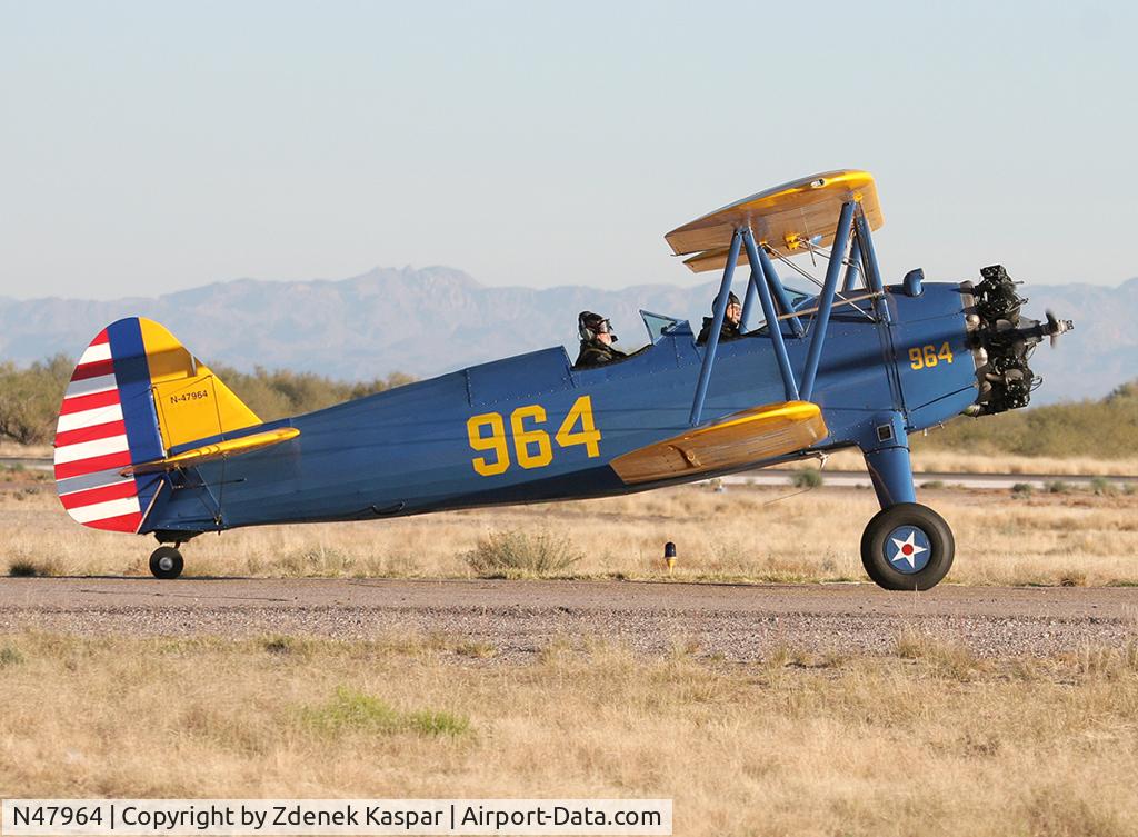 N47964, 1943 Boeing B75N1 C/N 75-7540, Coolidge Airport