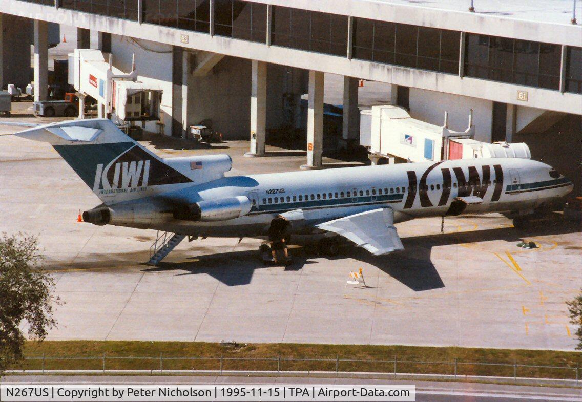 N267US, 1969 Boeing 727-251 C/N 20289, In service in 1995 with Kiwi Intnl Airlines at Tampa.