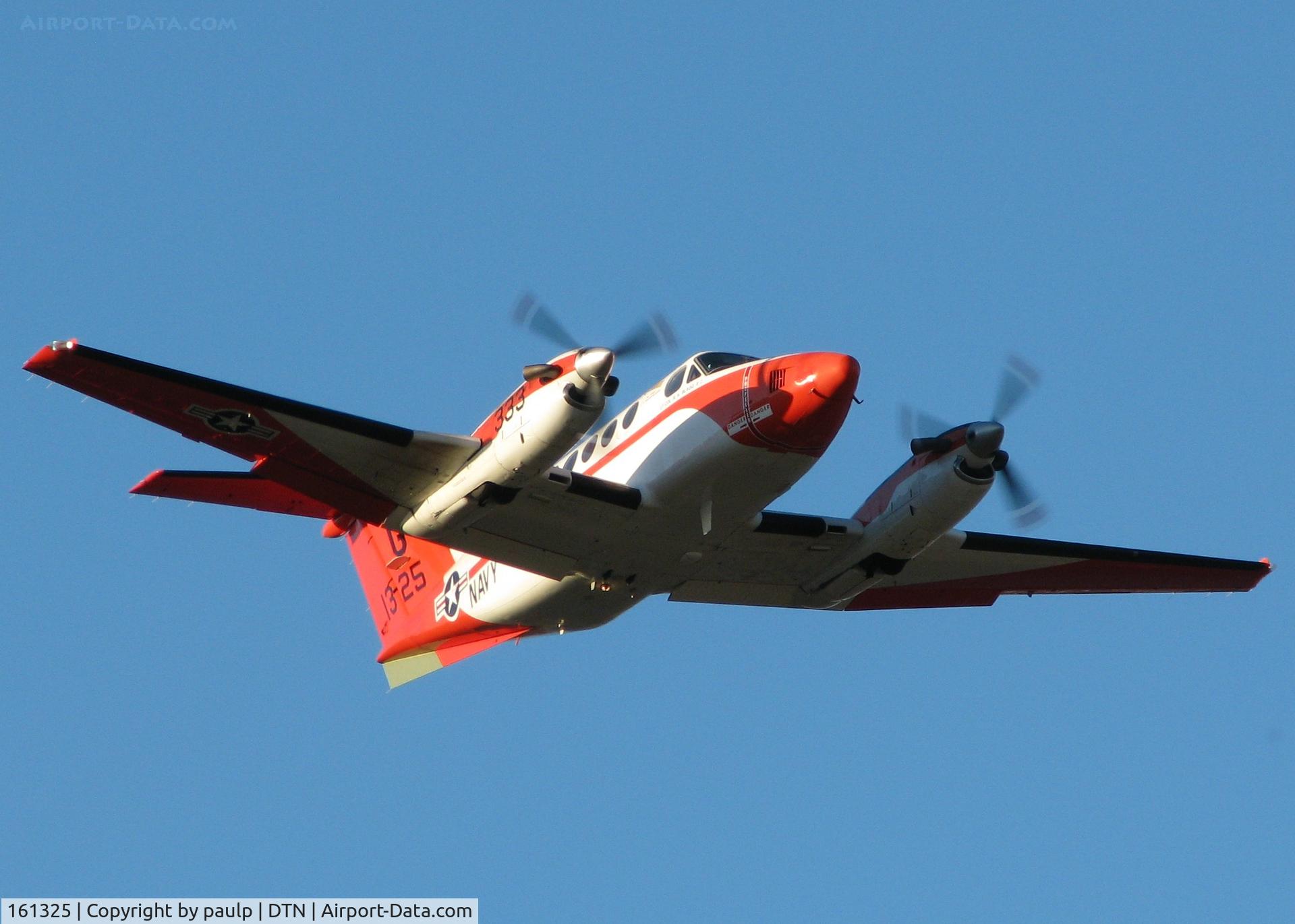 161325, Beech TC-12B Huron C/N BJ-42, Over Downtown Shreveport.