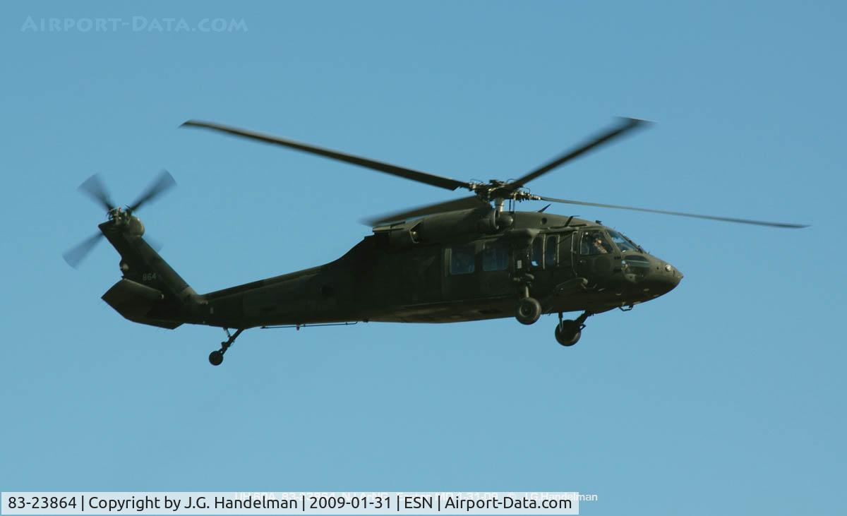 83-23864, 1983 Sikorsky UH-60A Black Hawk C/N 70-689, UH-60A 83-23864 over Easton MD Airport