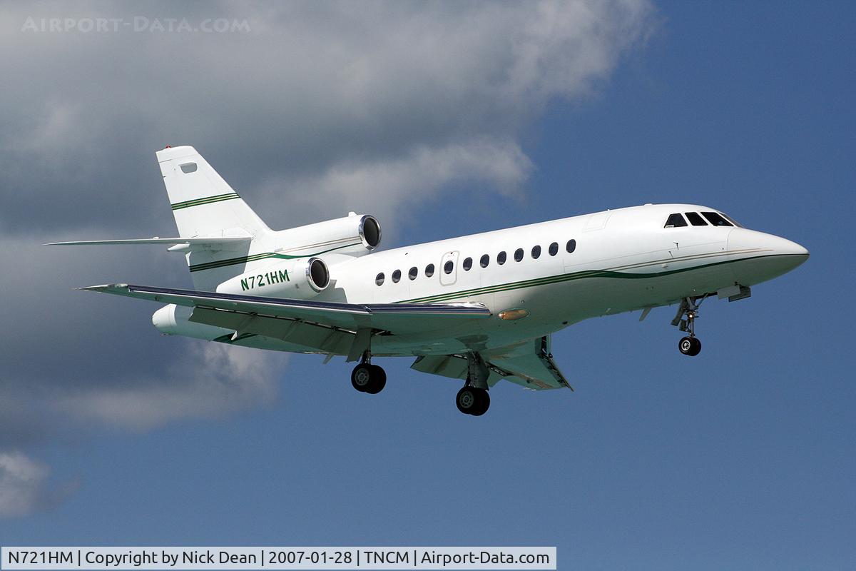 N721HM, 1996 Dassault Falcon 900 C/N 158, TNCM