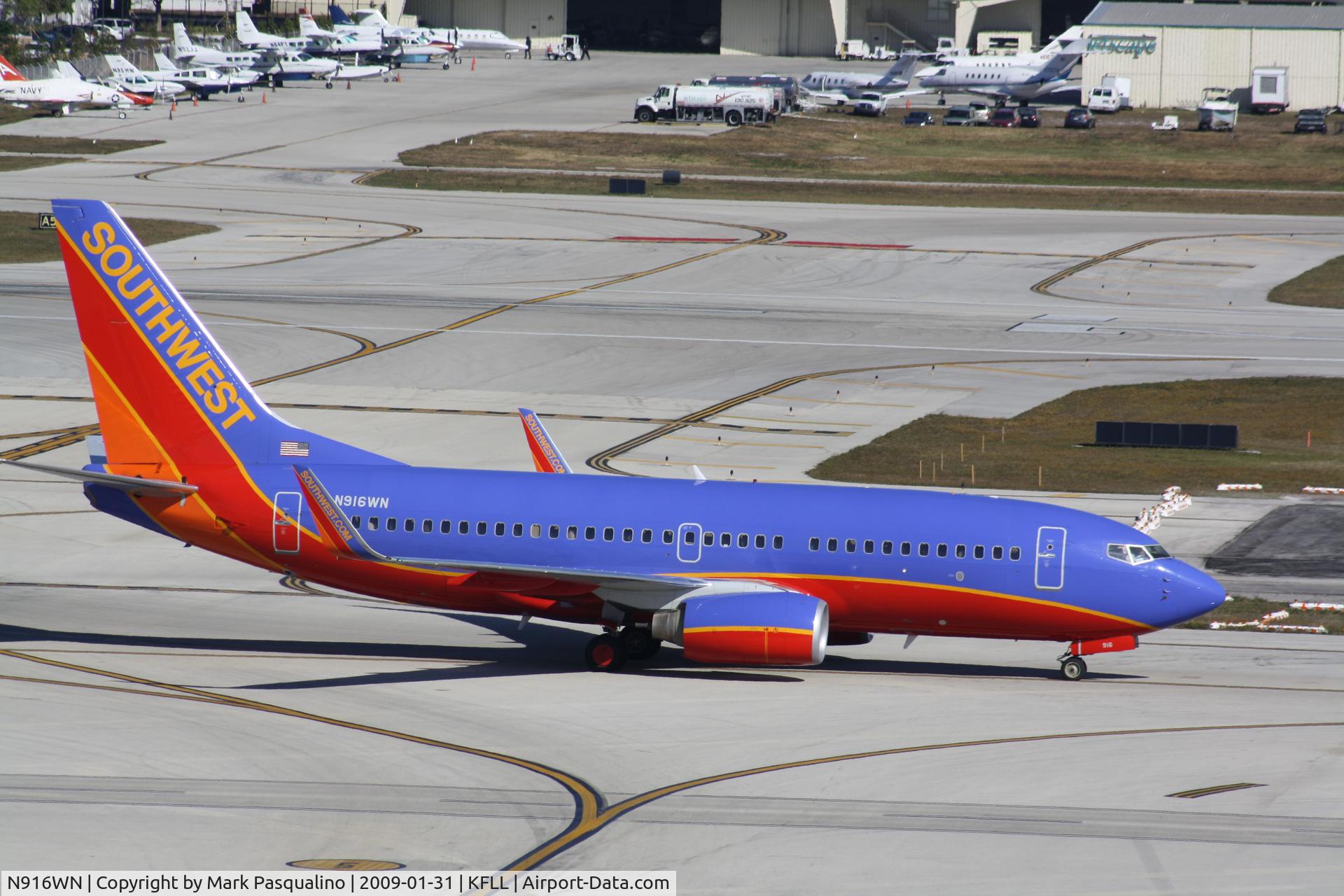N916WN, 2008 Boeing 737-7H4 C/N 36623, Boeing 737-700