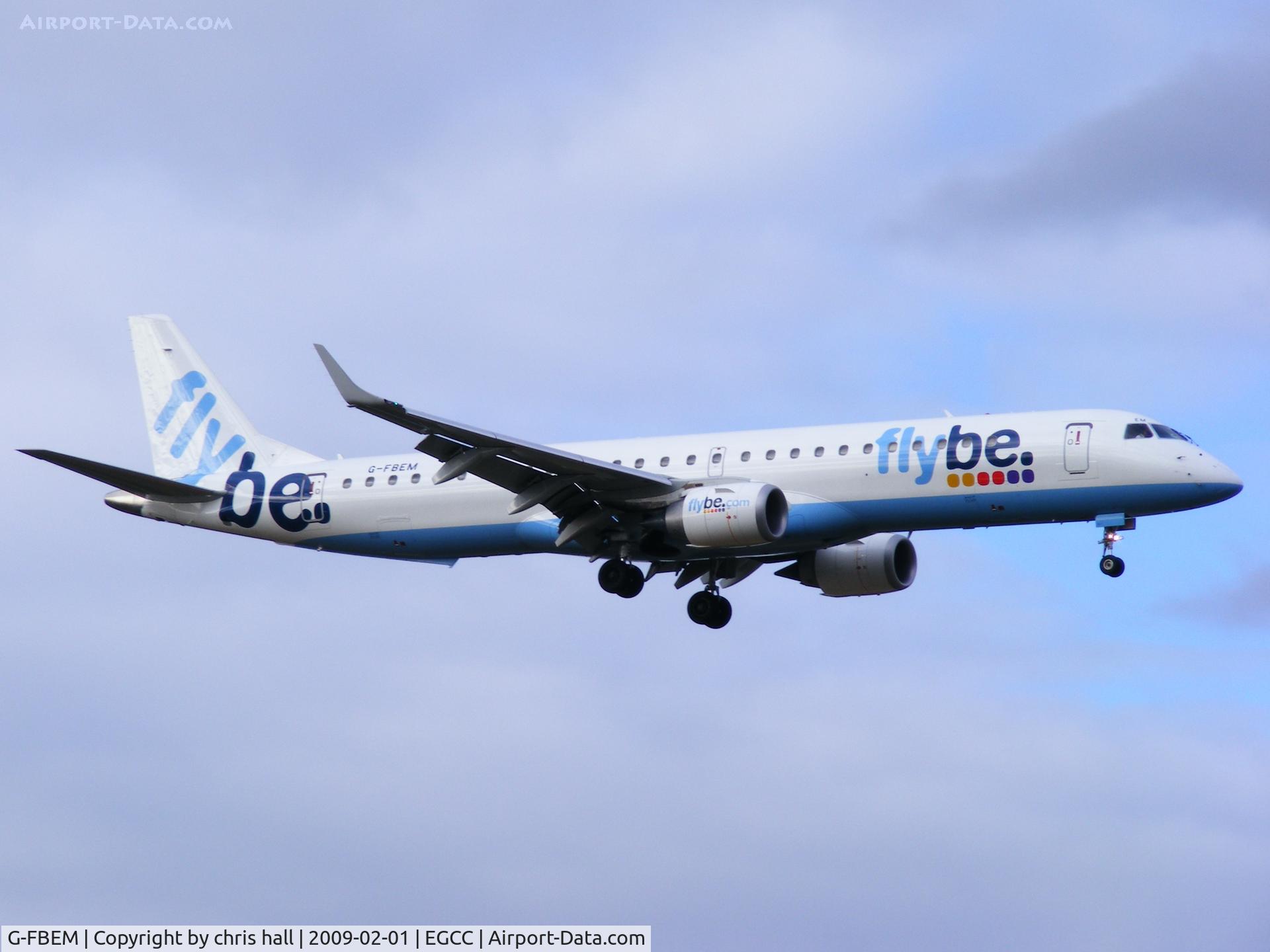 G-FBEM, 2008 Embraer 195LR (ERJ-190-200LR) C/N 19000204, flybe