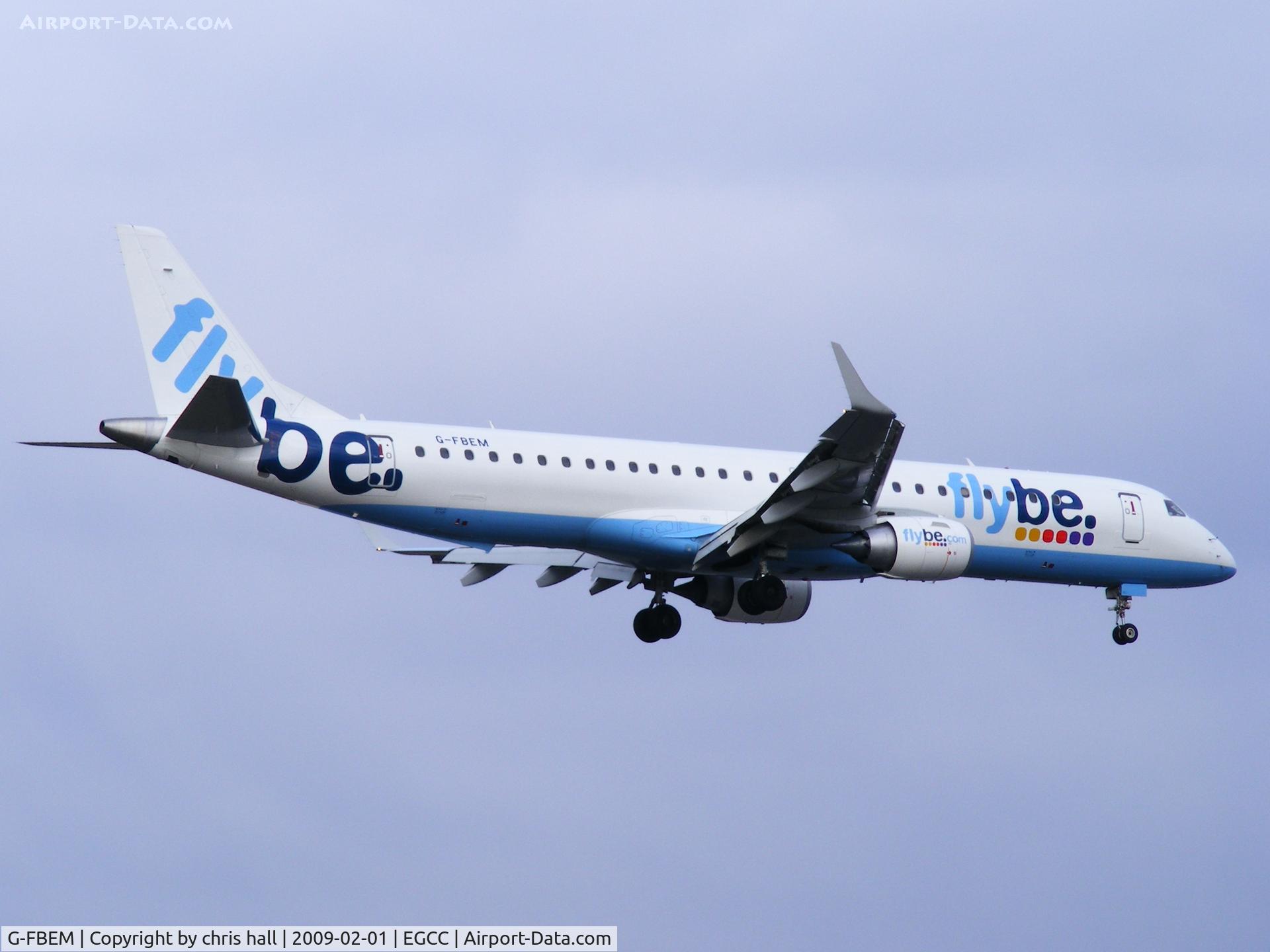 G-FBEM, 2008 Embraer 195LR (ERJ-190-200LR) C/N 19000204, flybe