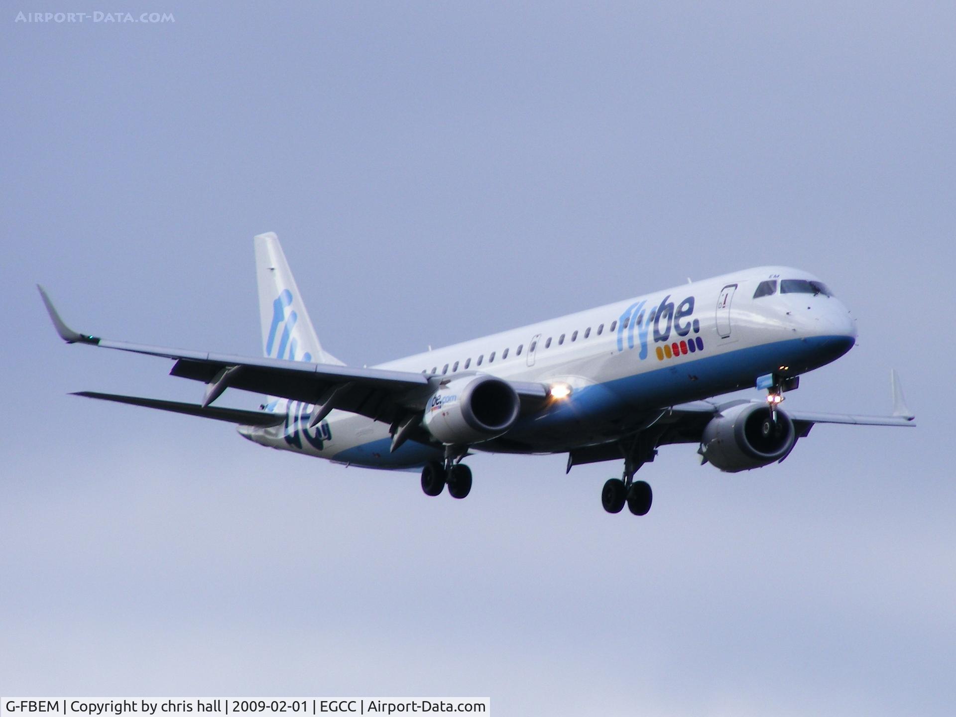 G-FBEM, 2008 Embraer 195LR (ERJ-190-200LR) C/N 19000204, flybe