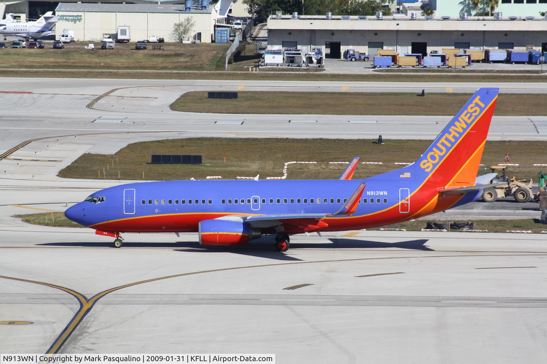 N913WN, 2008 Boeing 737-7H4 C/N 29840, Boeing 737-700
