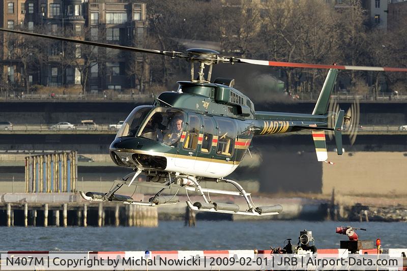N407M, 1997 Bell 407 C/N 53116, N407M during landing.