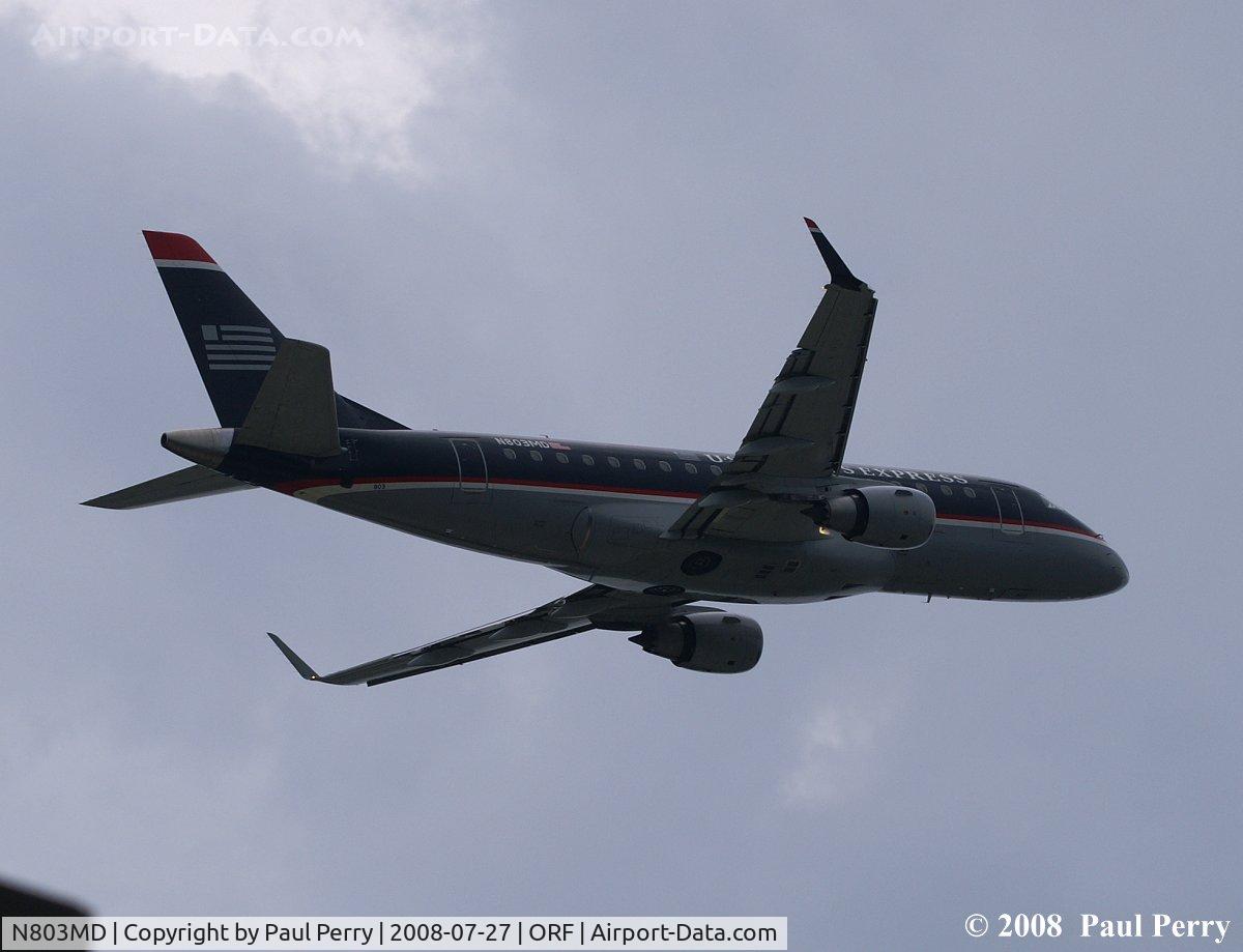 N803MD, 2004 Embraer 170SU (ERJ-170-100SU) C/N 17000015, On her way