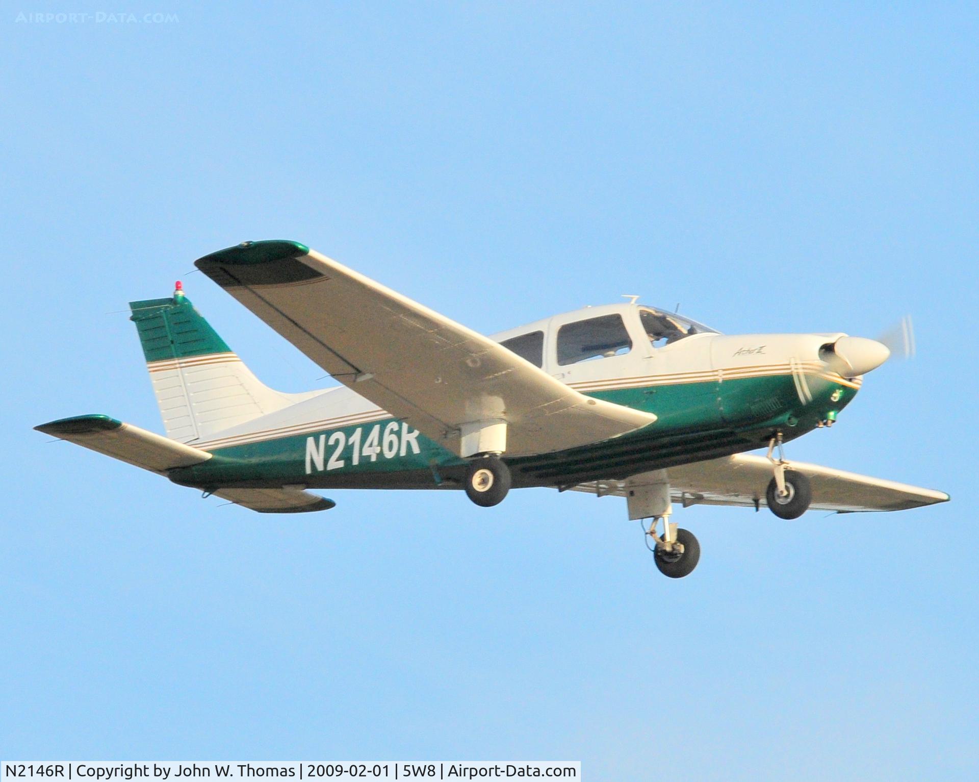N2146R, 1979 Piper PA-28-181 C/N 28-7990303, Departing runway 22