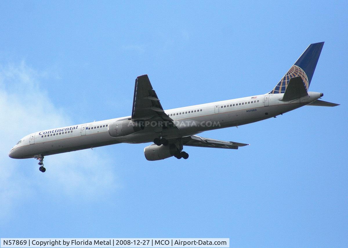 N57869, 2002 Boeing 757-33N C/N 32593, Continental 757-300