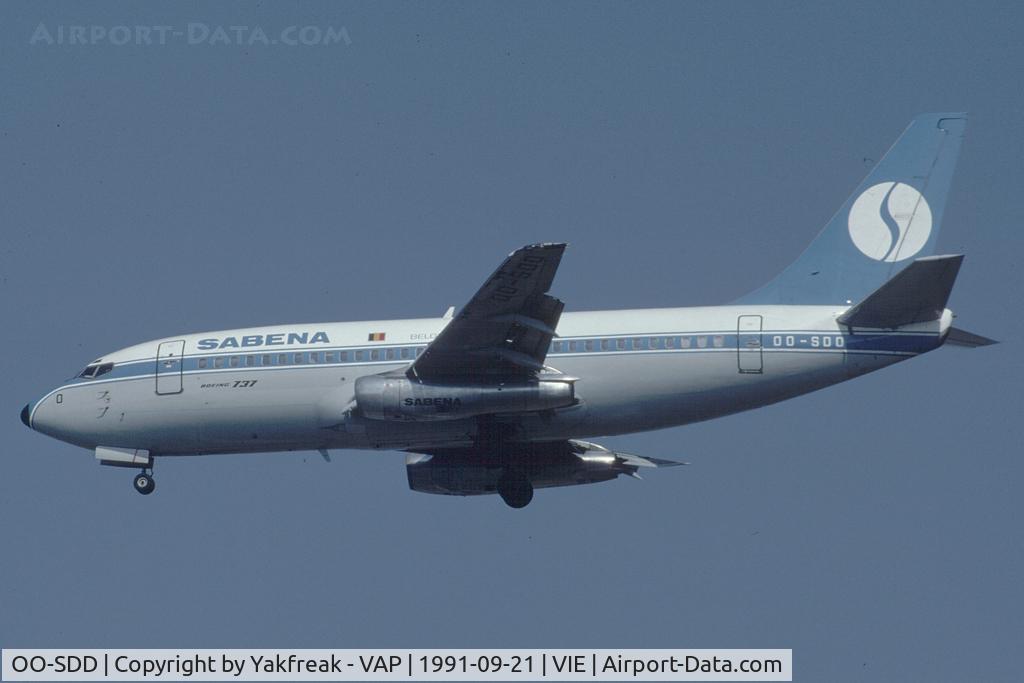 OO-SDD, 1974 Boeing 737-229 C/N 20910, Sabena Boeing 737-200