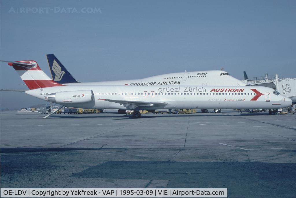 OE-LDV, 1982 McDonnell Douglas MD-82 (DC-9-82) C/N 48020, Austrian Airlines MD80