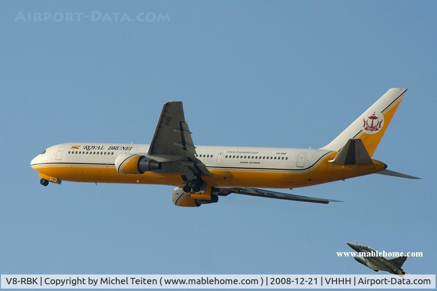 V8-RBK, 1993 Boeing 767-33A/ER C/N 25536, Royal Brunei Airlines