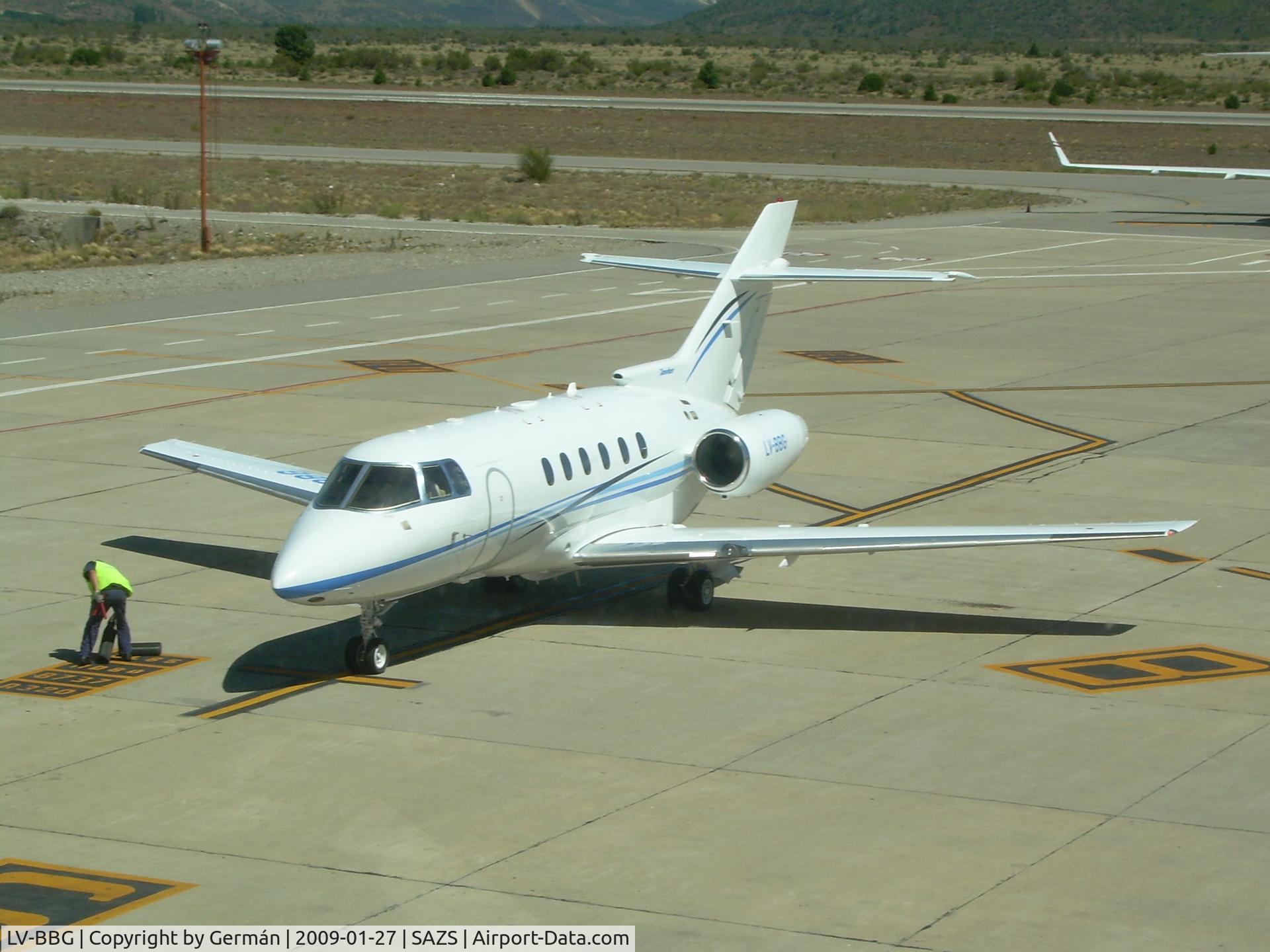 LV-BBG, 2005 Raytheon Hawker 800XP C/N 258707, Parking