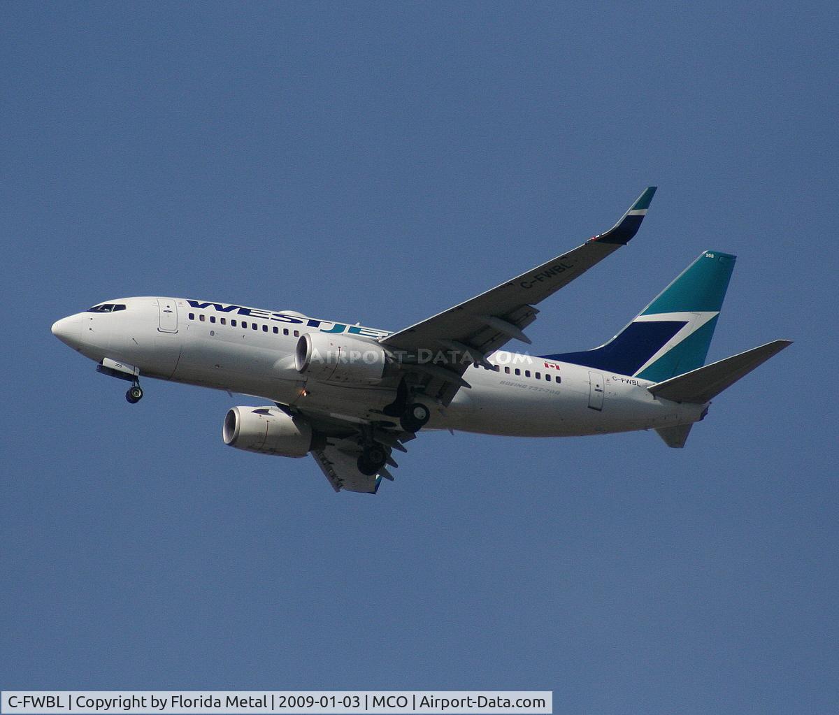 C-FWBL, 2003 Boeing 737-7CT C/N 32750, West Jet 737-700