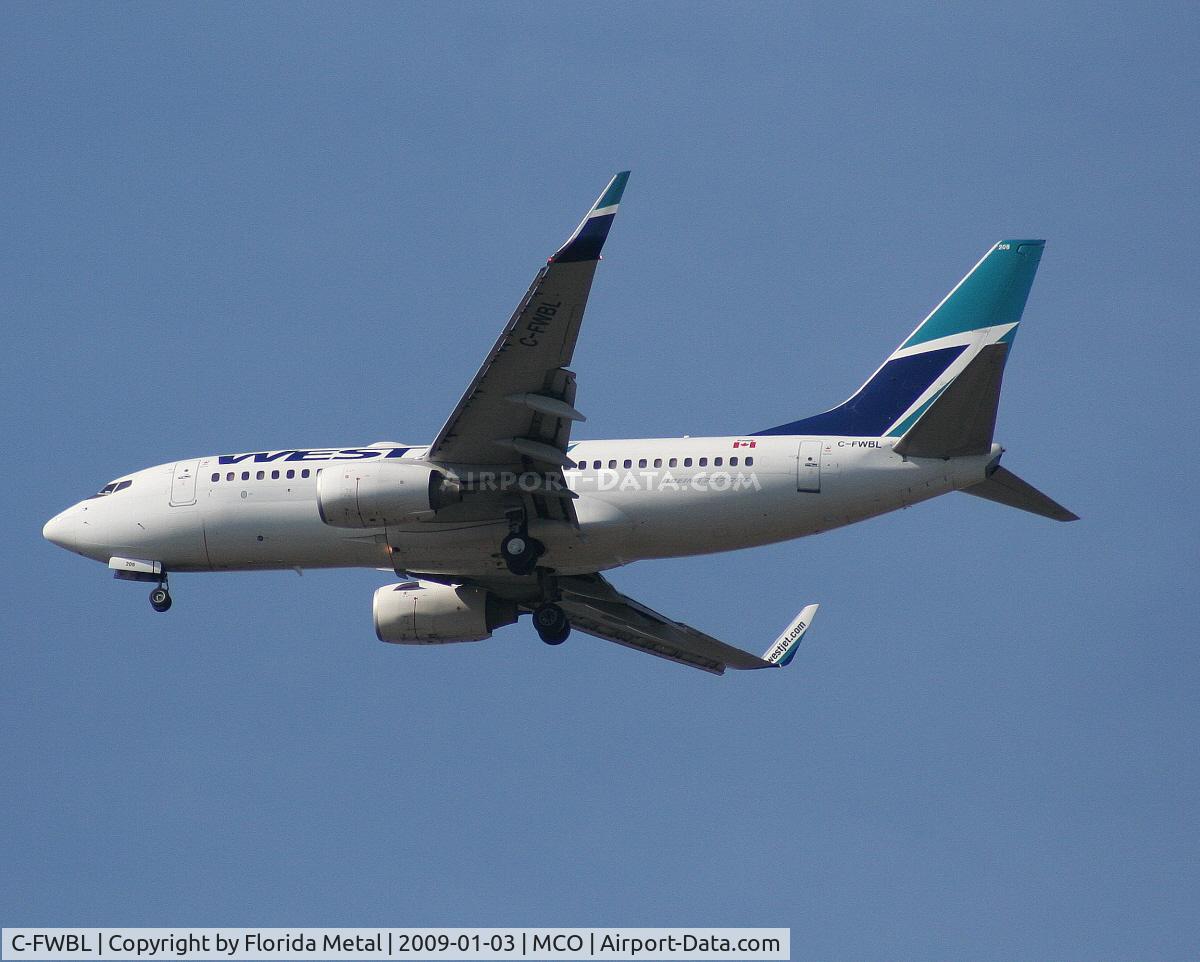 C-FWBL, 2003 Boeing 737-7CT C/N 32750, West Jet 737-700