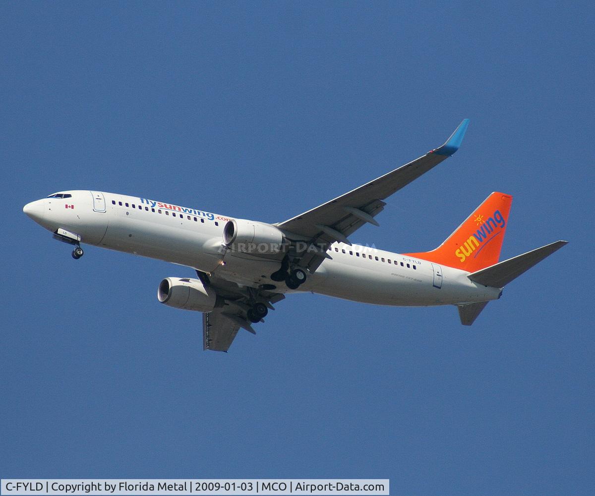 C-FYLD, 2007 Boeing 737-8FH C/N 35093, Sunwing 737-800 wearing the registration formerly worn by an Air Canada A340