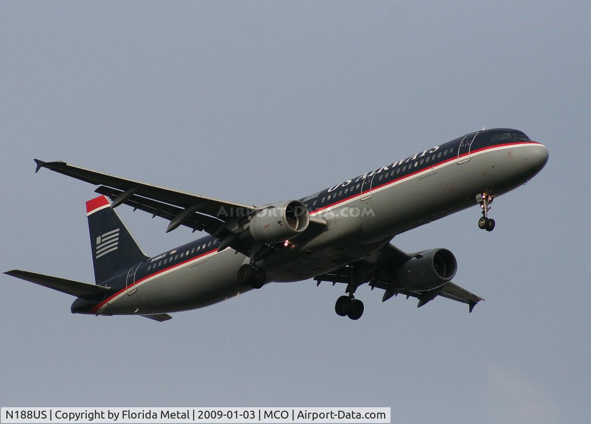 N188US, 2002 Airbus A321-211 C/N 1724, US Airways A321