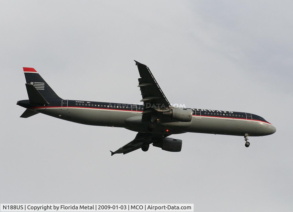 N188US, 2002 Airbus A321-211 C/N 1724, US Airways A321