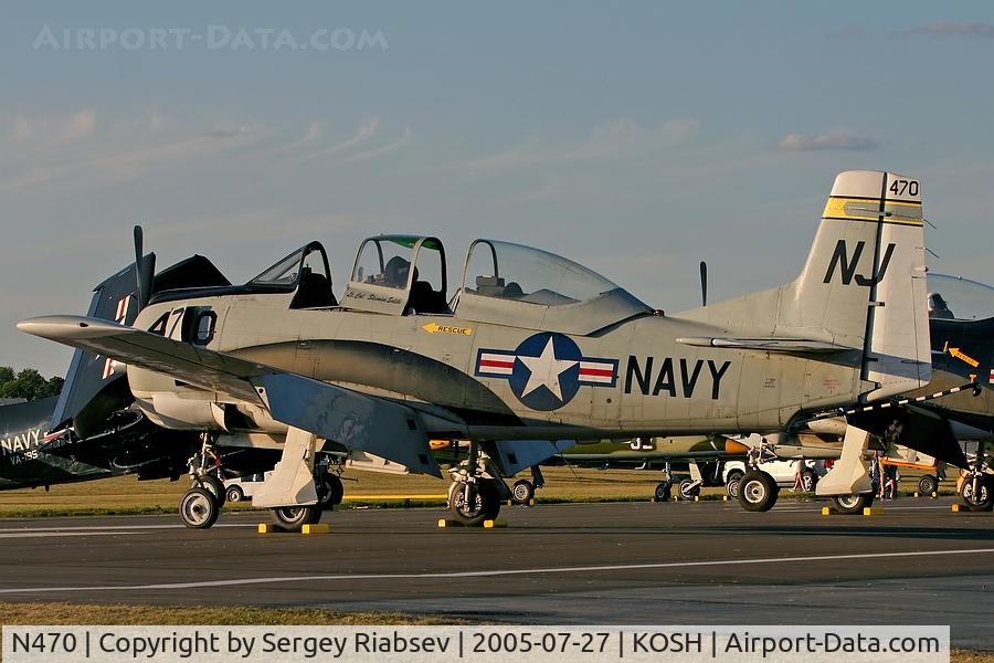 N470, 1956 North American T-28C Trojan C/N 226-100 (140523), EAA AirVenture 2005