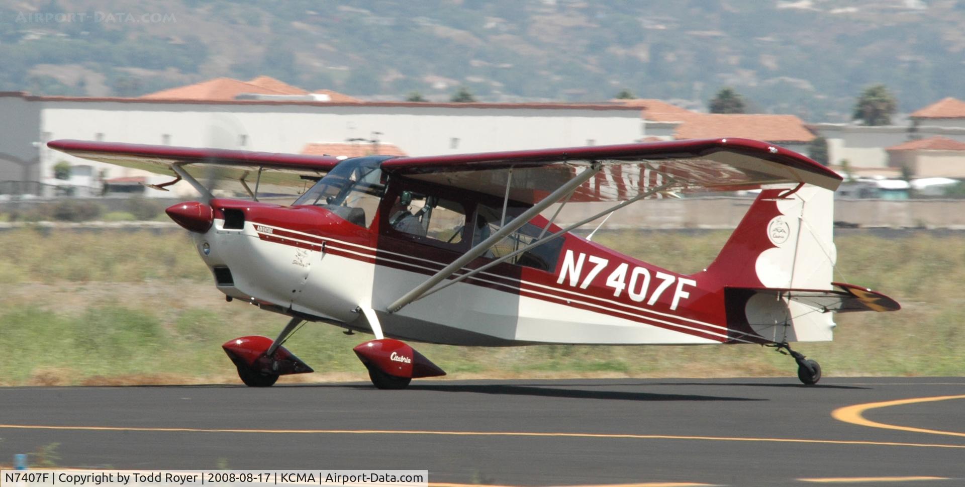 N7407F, 1999 American Champion 7GCAA Adventure Citabria C/N 416-98, Camarillo Airshow 2008