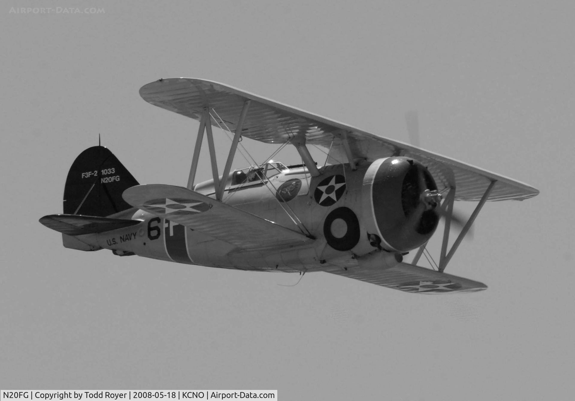 N20FG, 1938 Grumman F3F-2 C/N 1033, Chino Airshow 2008