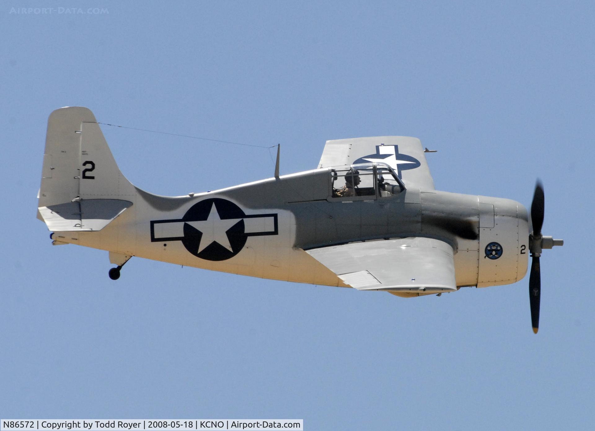 N86572, General Motors (Grumman) FM-2 Wildcat C/N 5626, Chino Airshow 2008