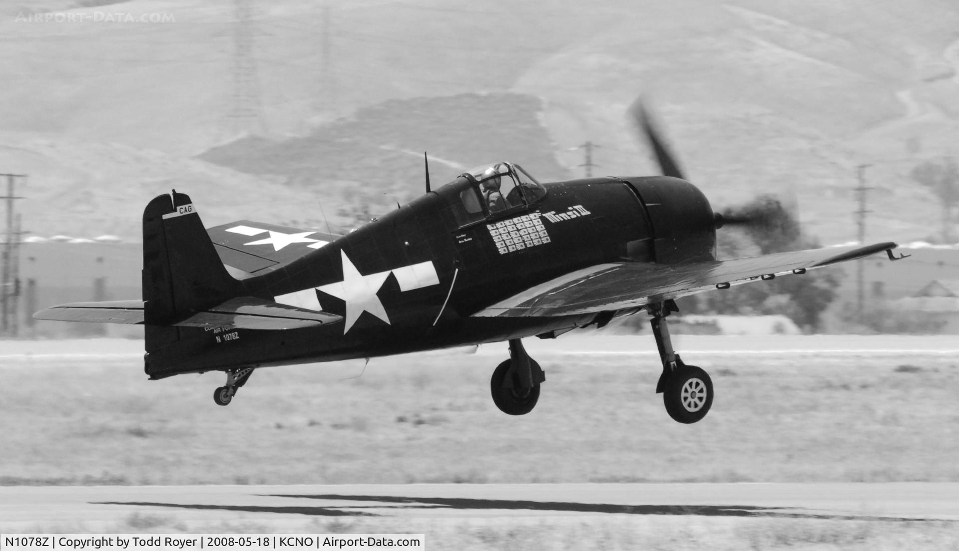 N1078Z, 1963 Grumman F6F-5 Hellcat C/N 27354801-66, Chino Airshow 2008