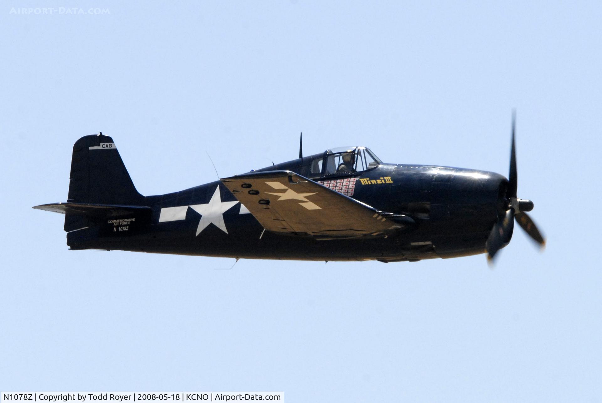 N1078Z, 1963 Grumman F6F-5 Hellcat C/N 27354801-66, Chino Airshow 2008