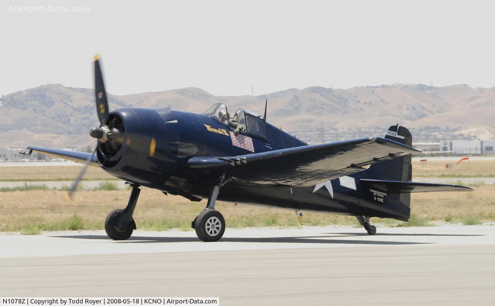 N1078Z, 1963 Grumman F6F-5 Hellcat C/N 27354801-66, Chino Airshow 2008