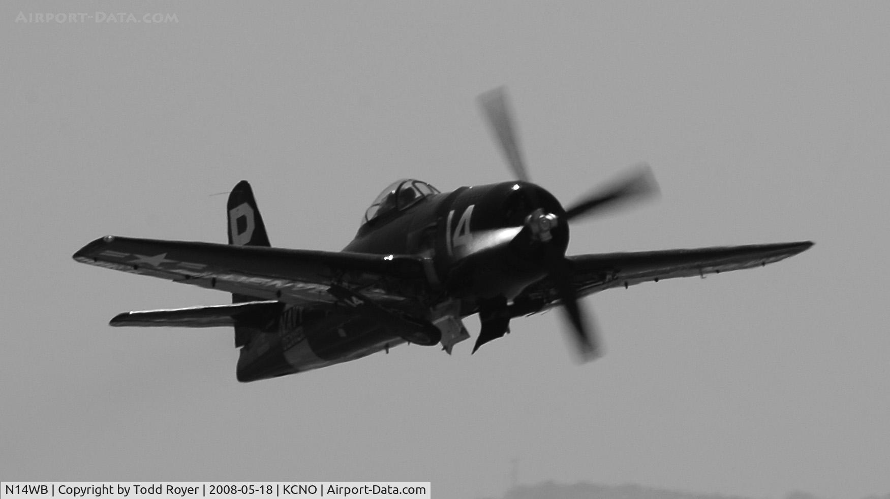 N14WB, Grumman F8F-2 (G58) Bearcat C/N D.1148, Chino Airshow 2008