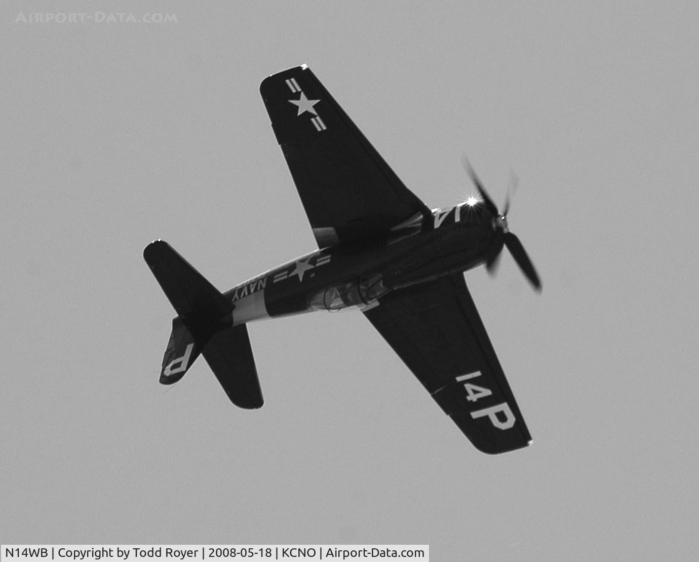 N14WB, Grumman F8F-2 (G58) Bearcat C/N D.1148, Chino Airshow 2008