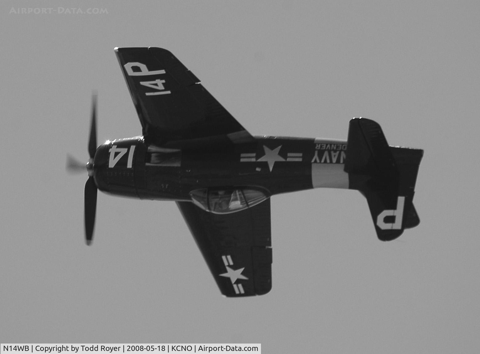 N14WB, Grumman F8F-2 (G58) Bearcat C/N D.1148, Chino Airshow 2008