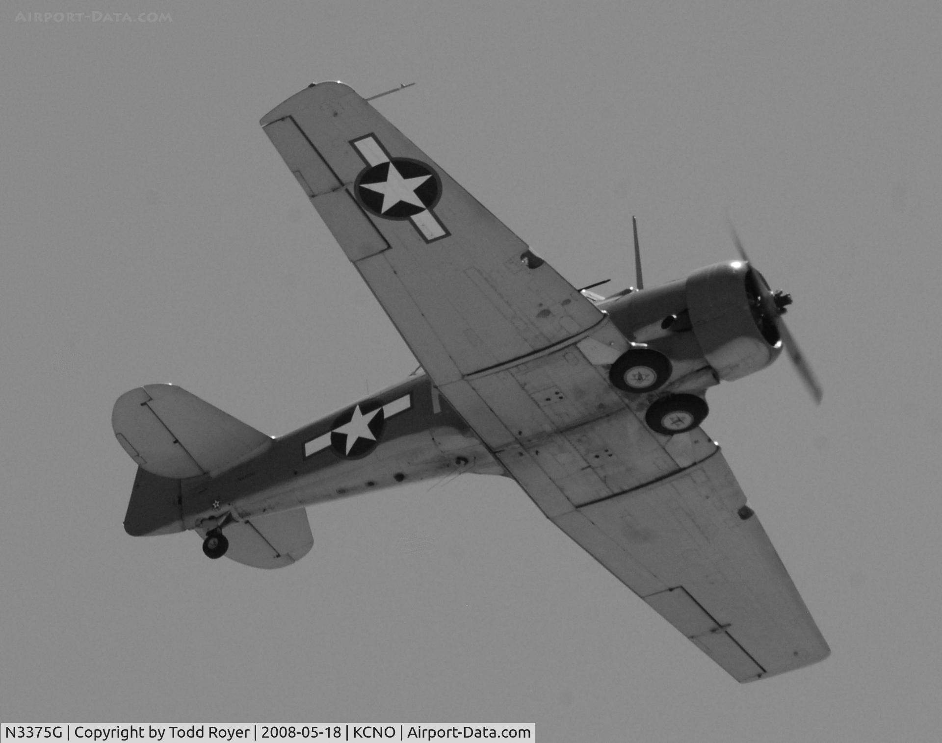 N3375G, 1943 North American SNJ-5 Texan Texan C/N 90790, Chino Airshow 2008