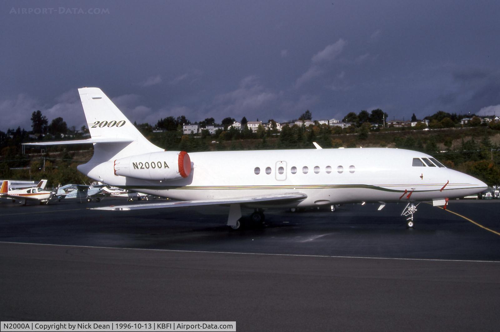 N2000A, 1996 Dassault Falcon 2000 C/N 026, KBFI