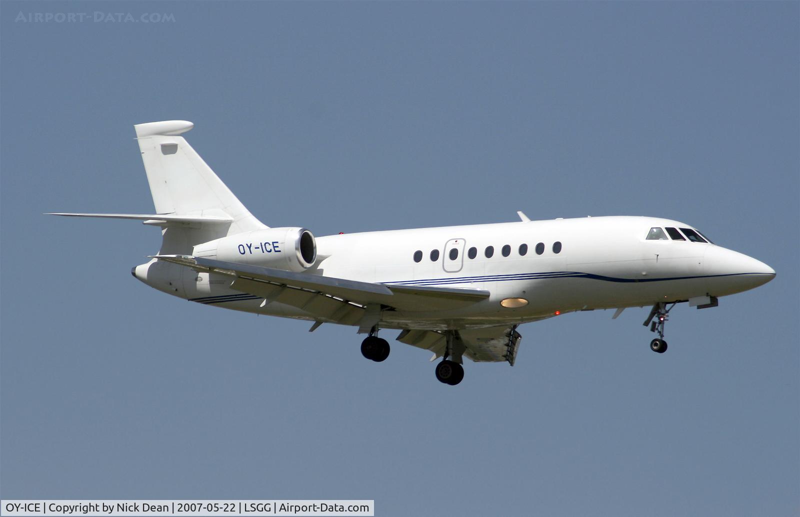 OY-ICE, 1996 Dassault Falcon 2000 C/N 026, LSGG