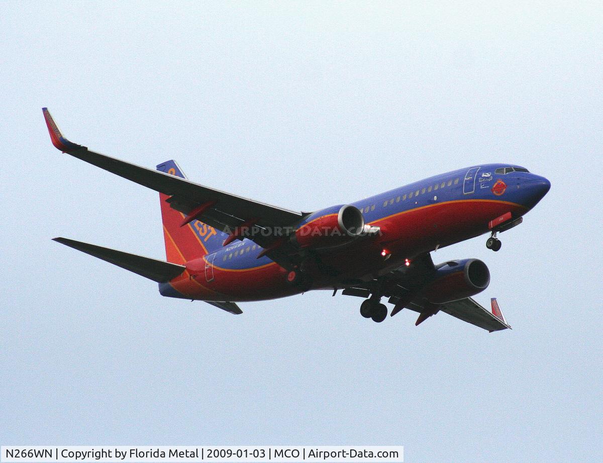 N266WN, 2007 Boeing 737-7H4 C/N 32523, Southwest 737-700