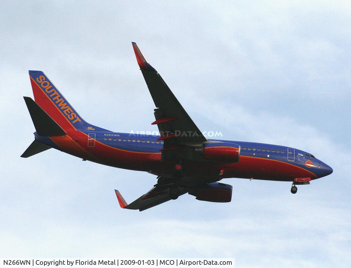 N266WN, 2007 Boeing 737-7H4 C/N 32523, Southwest 737-700