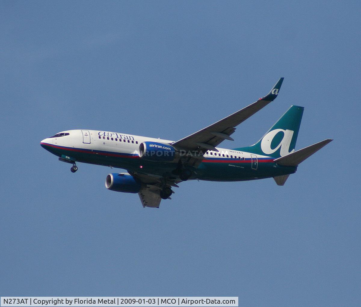 N273AT, 2005 Boeing 737-76N C/N 32662, Air Tran 737-700