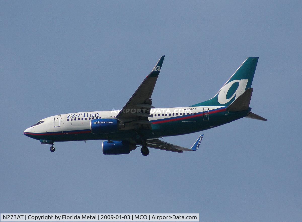 N273AT, 2005 Boeing 737-76N C/N 32662, Air Tran 737-700