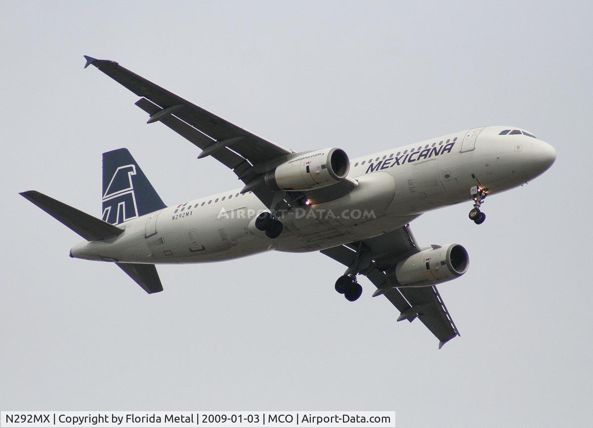 N292MX, 1992 Airbus A320-231 C/N 292, Mexicana A320