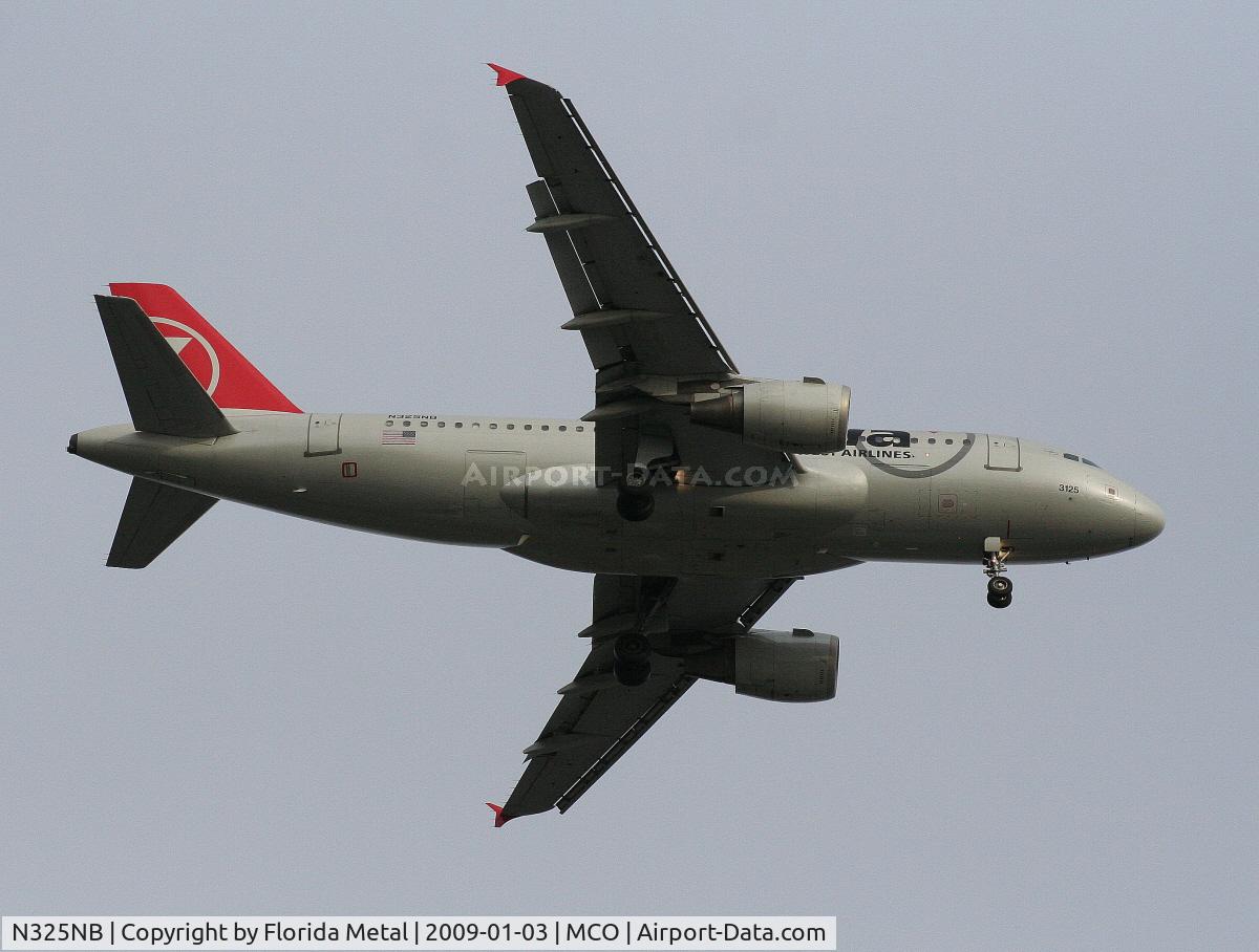 N325NB, 2001 Airbus A319-114 C/N 1483, Northwest A319