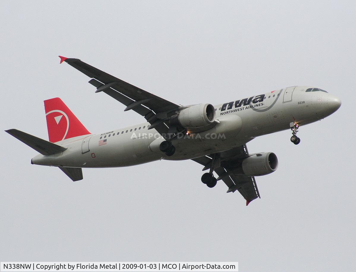 N338NW, 1992 Airbus A320-212 C/N 360, Northwest A320