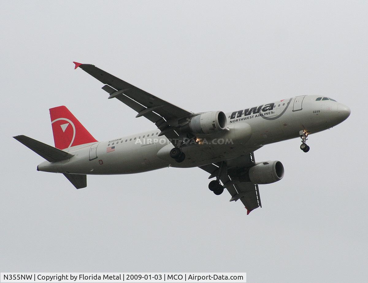 N355NW, 1998 Airbus A320-212 C/N 807, Northwest A320