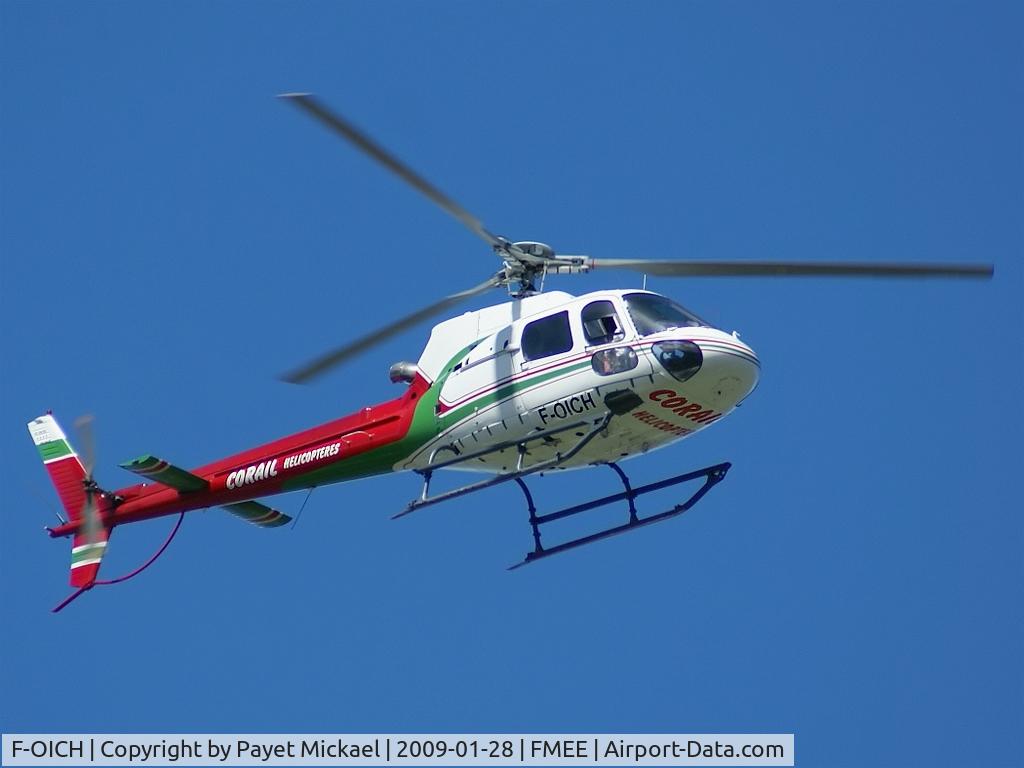 F-OICH, Aerospatiale AS-350B-2 Ecureuil C/N 9094, Passing my home after Taking off from Roland Garros