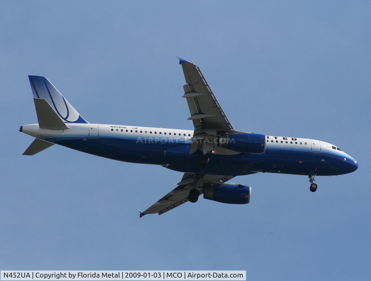 N452UA, 1999 Airbus A320-232 C/N 0955, United A320