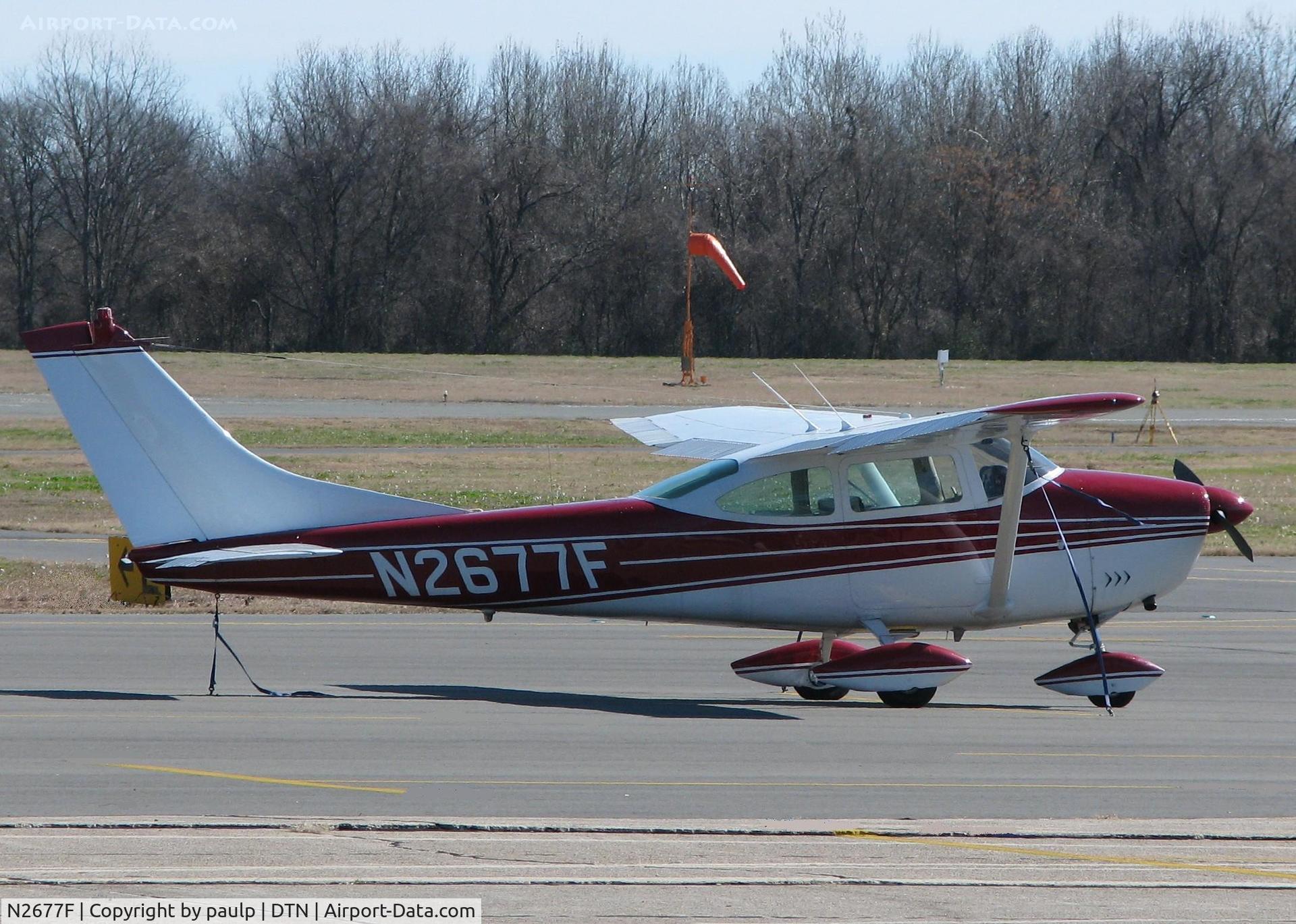 N2677F, 1965 Cessna 182J Skylane C/N 18256777, Parked at the Downtown Shreveport airport.
